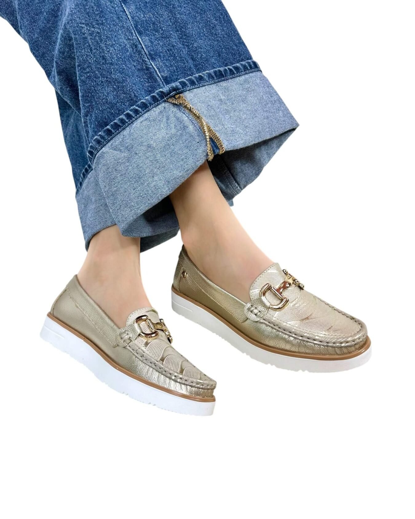 Mocasin Danna Dorado Ondas