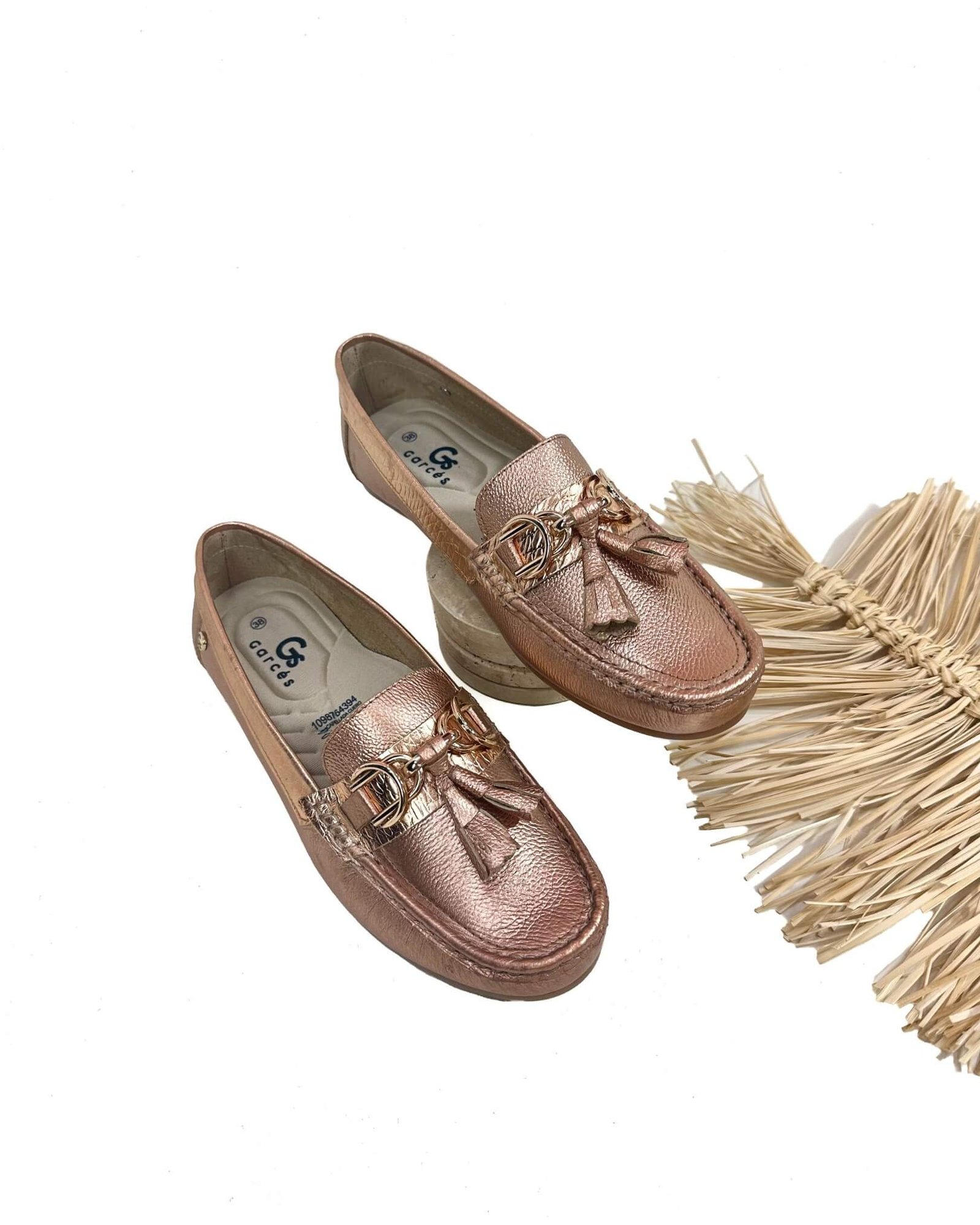 Mocasin Lolita Perla Oro Rosa Metalizado - Image 3