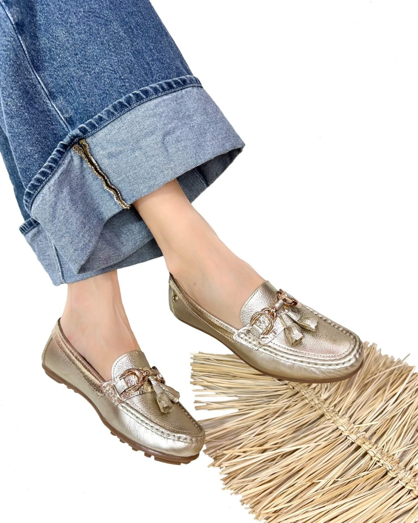 Mocasin Lolita Perla Champán