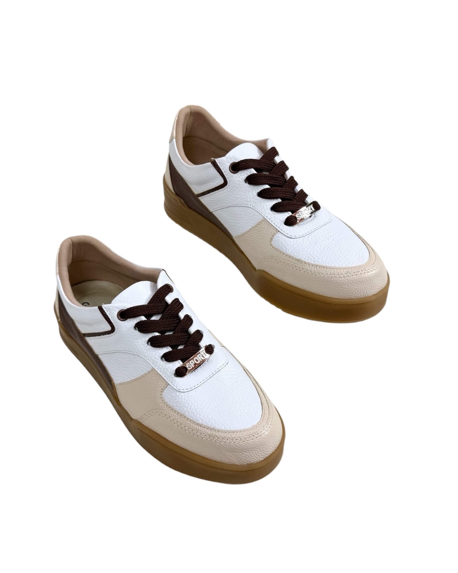 Deportivo Bony Blanco x Beige - Image 2