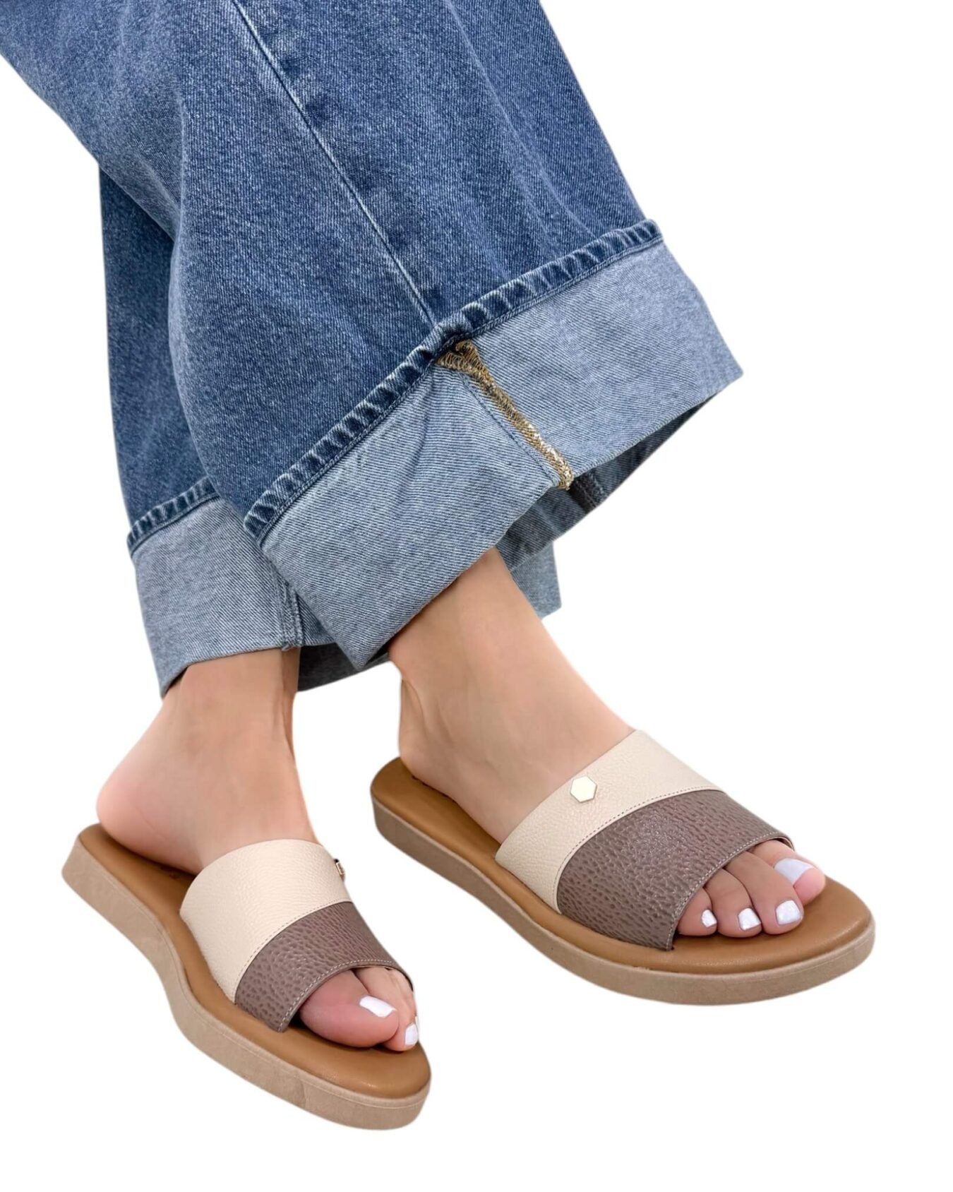 Sandalia Kate Hielo Taupe