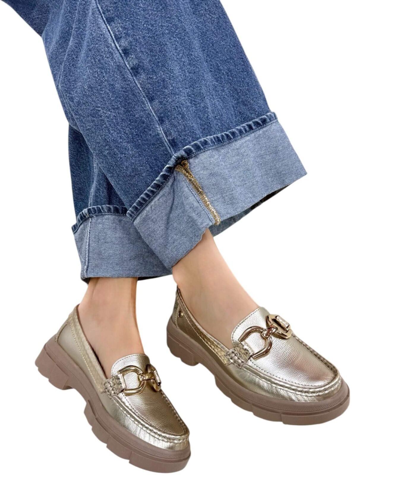 Mocasin Retro Ema Champán