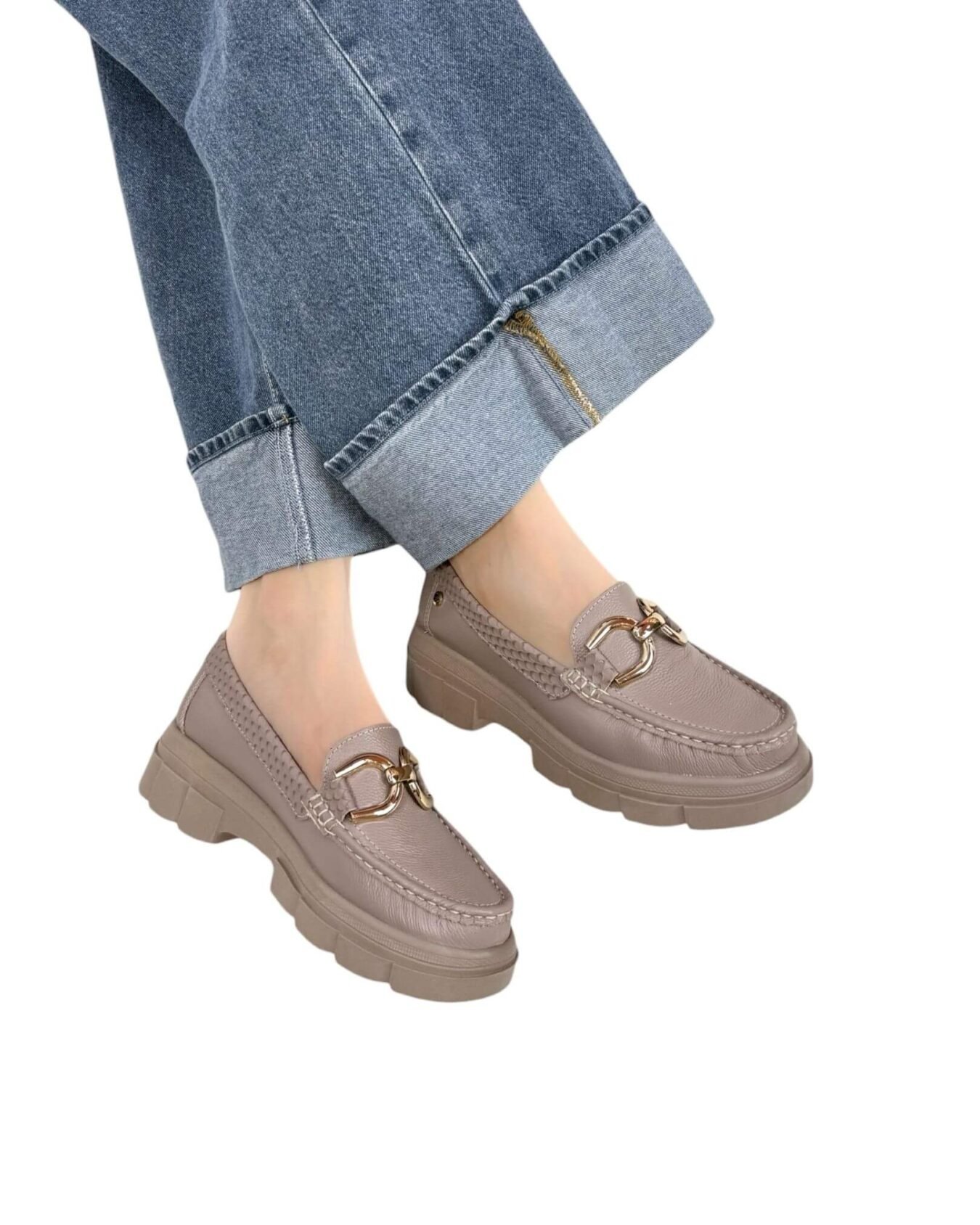 Mocasin Retro Ema Taupe