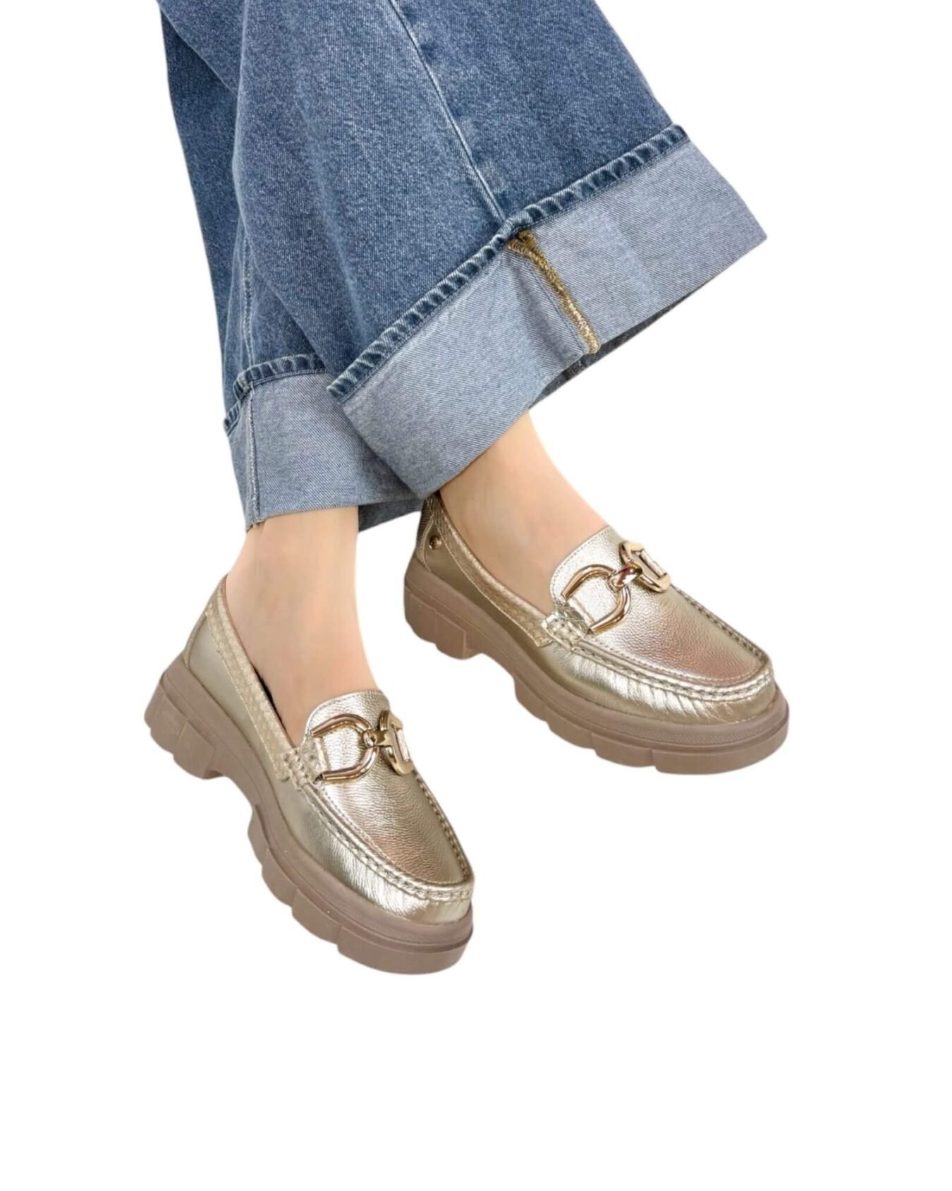 Mocasin Retro Ema Champán