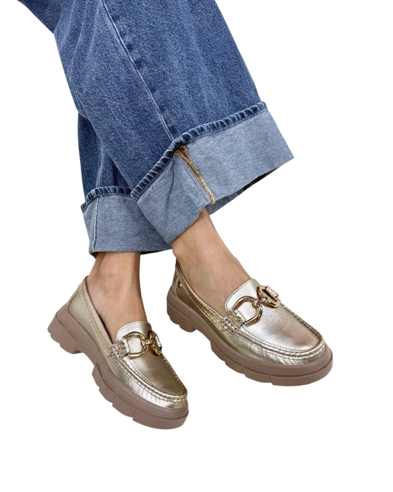 Mocasin Retro Ema Champán