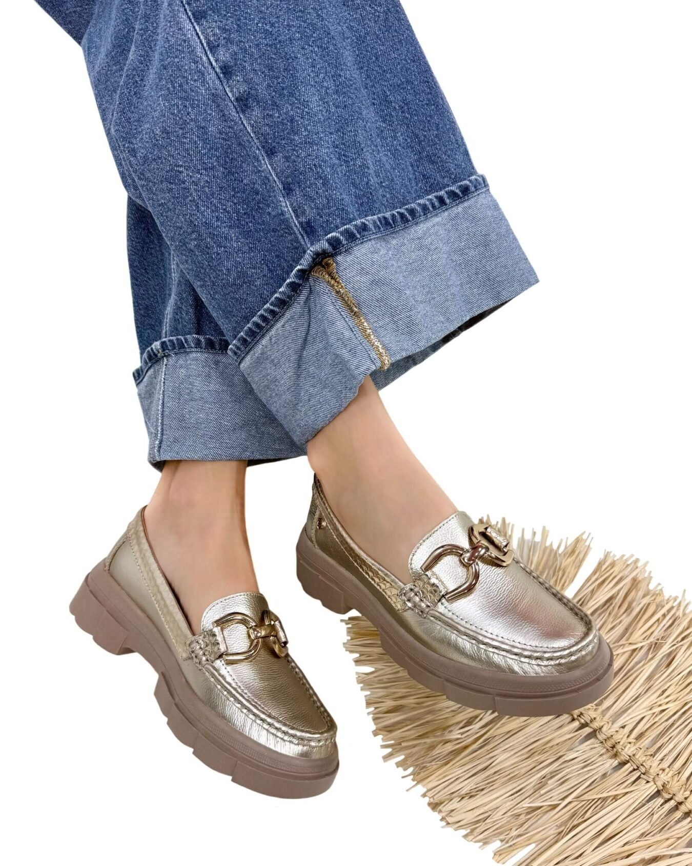 Mocasin Retro Ema Champán