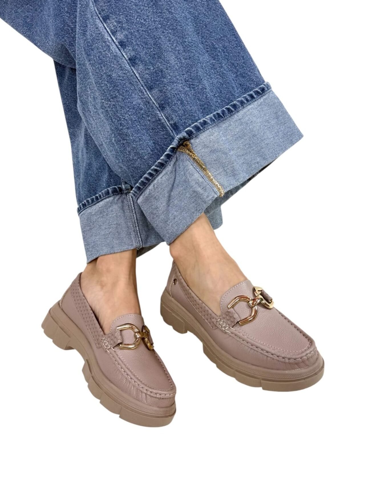 Mocasin Retro Ema Taupe