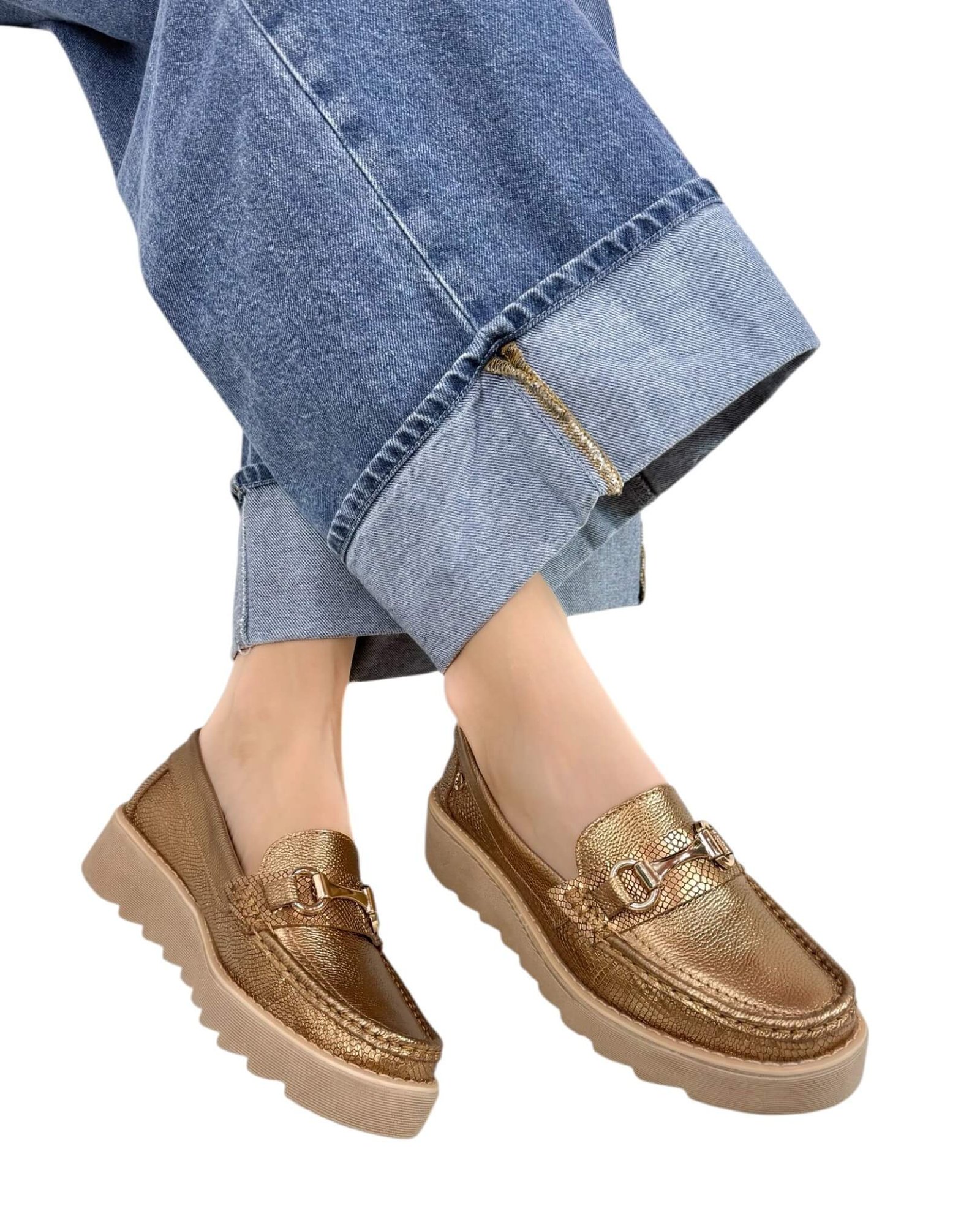 Mocasin Grace Bronce