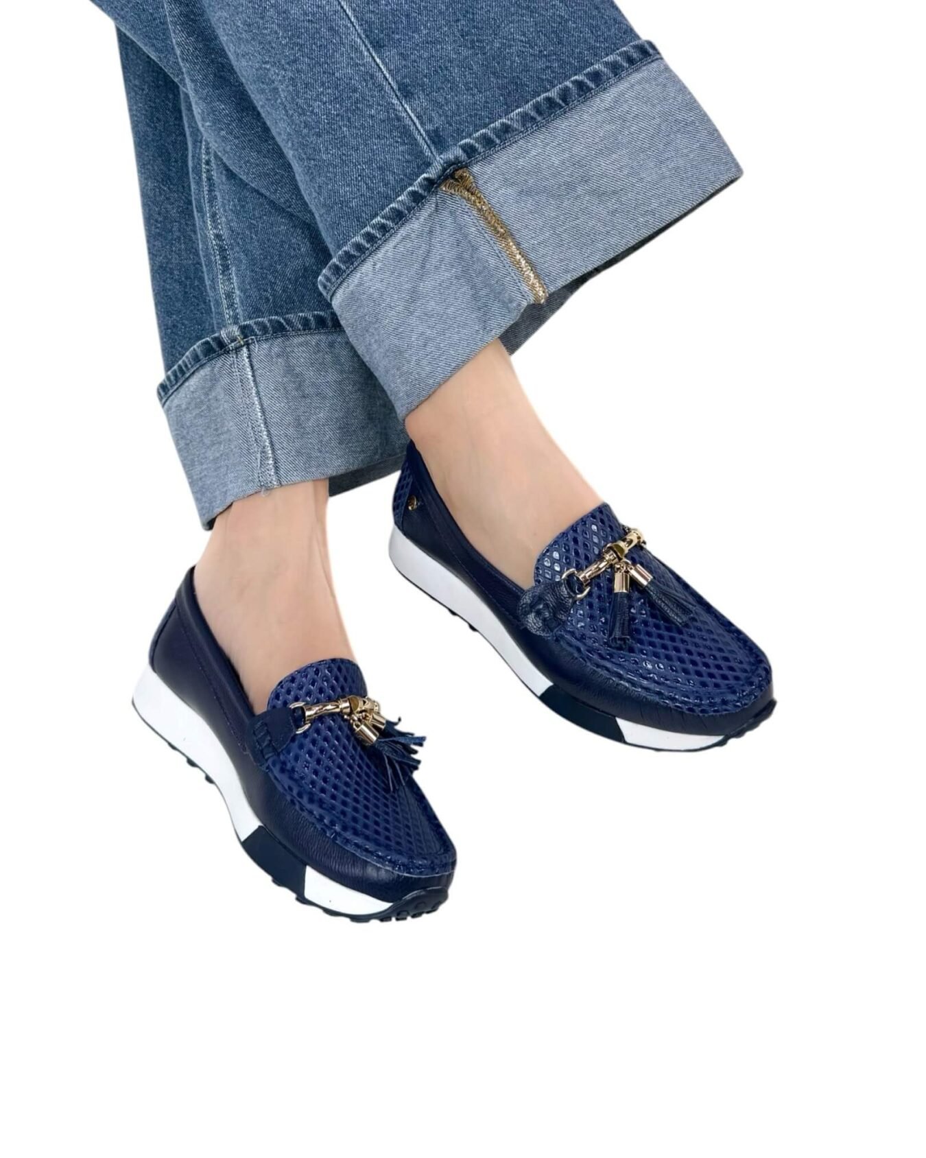 Mocasin Georgina Azul