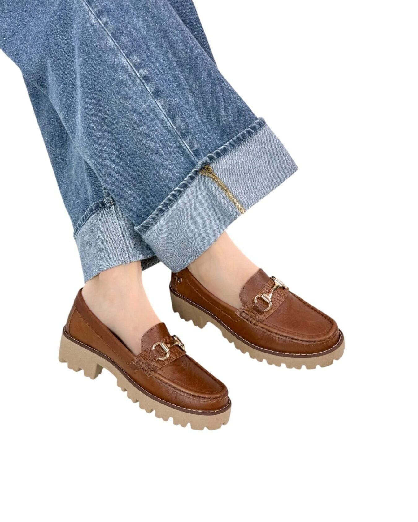 Mocasin Salma Coñac