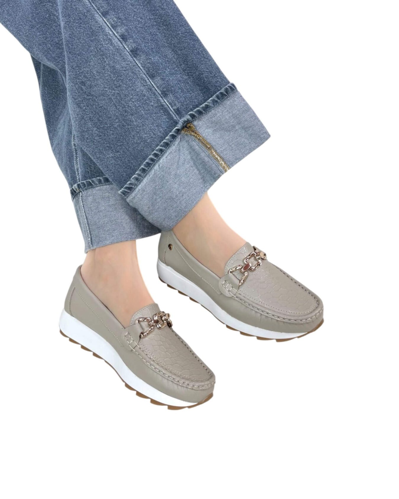 Mocasin Jade Gris