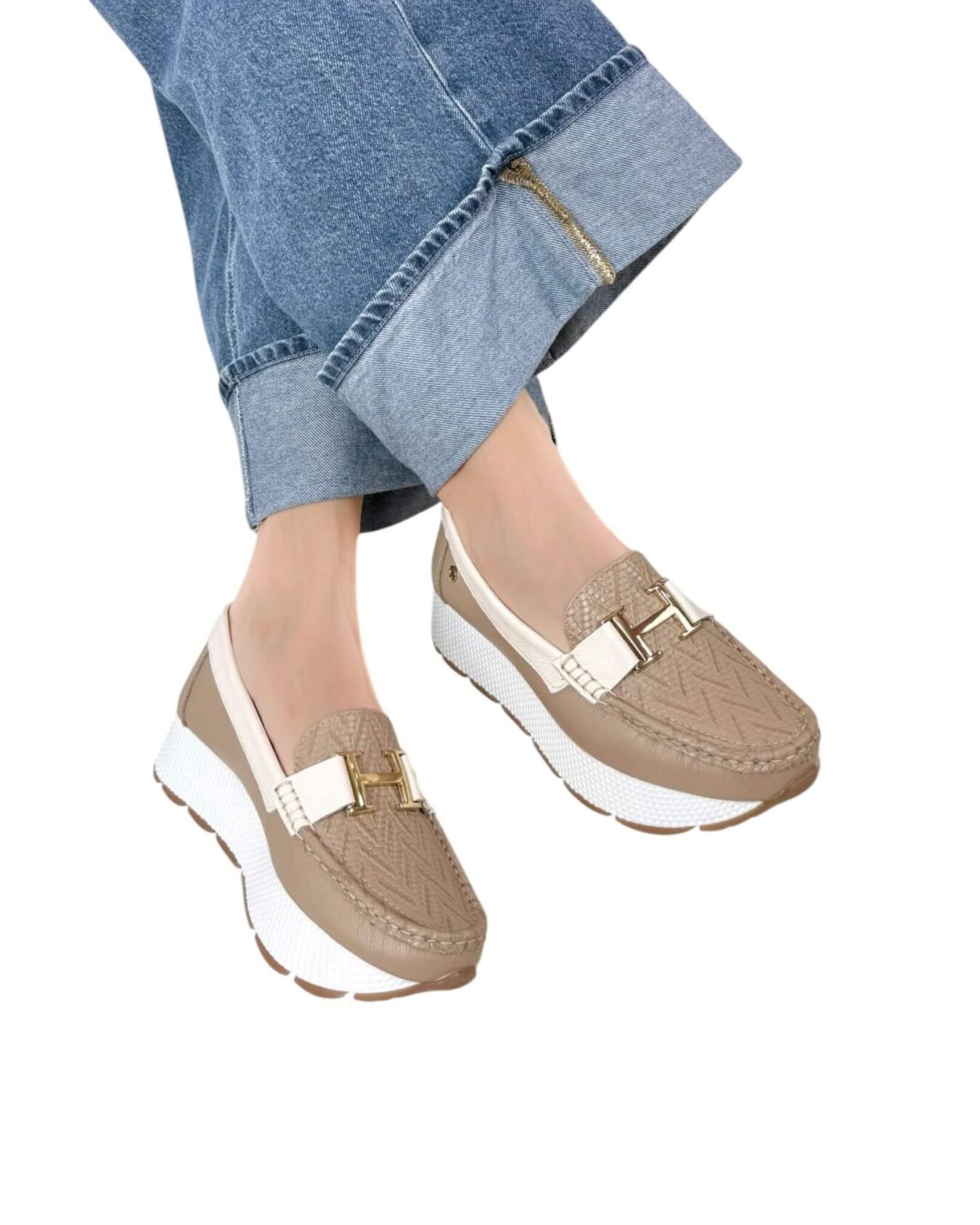 Mocasin Verona Capuchino x Beige