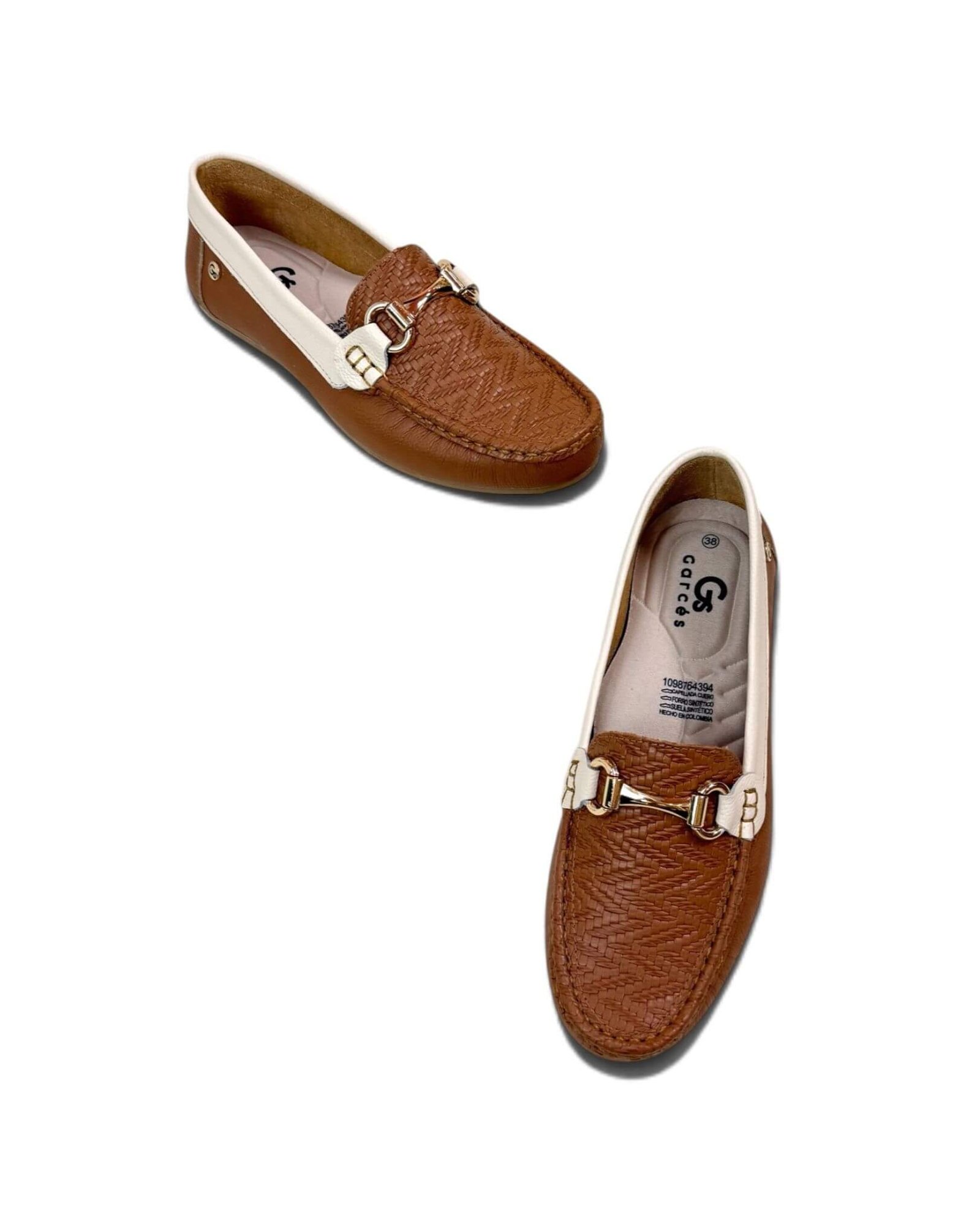 Mocasin Lolita Trenza Miel x Beige - Image 4