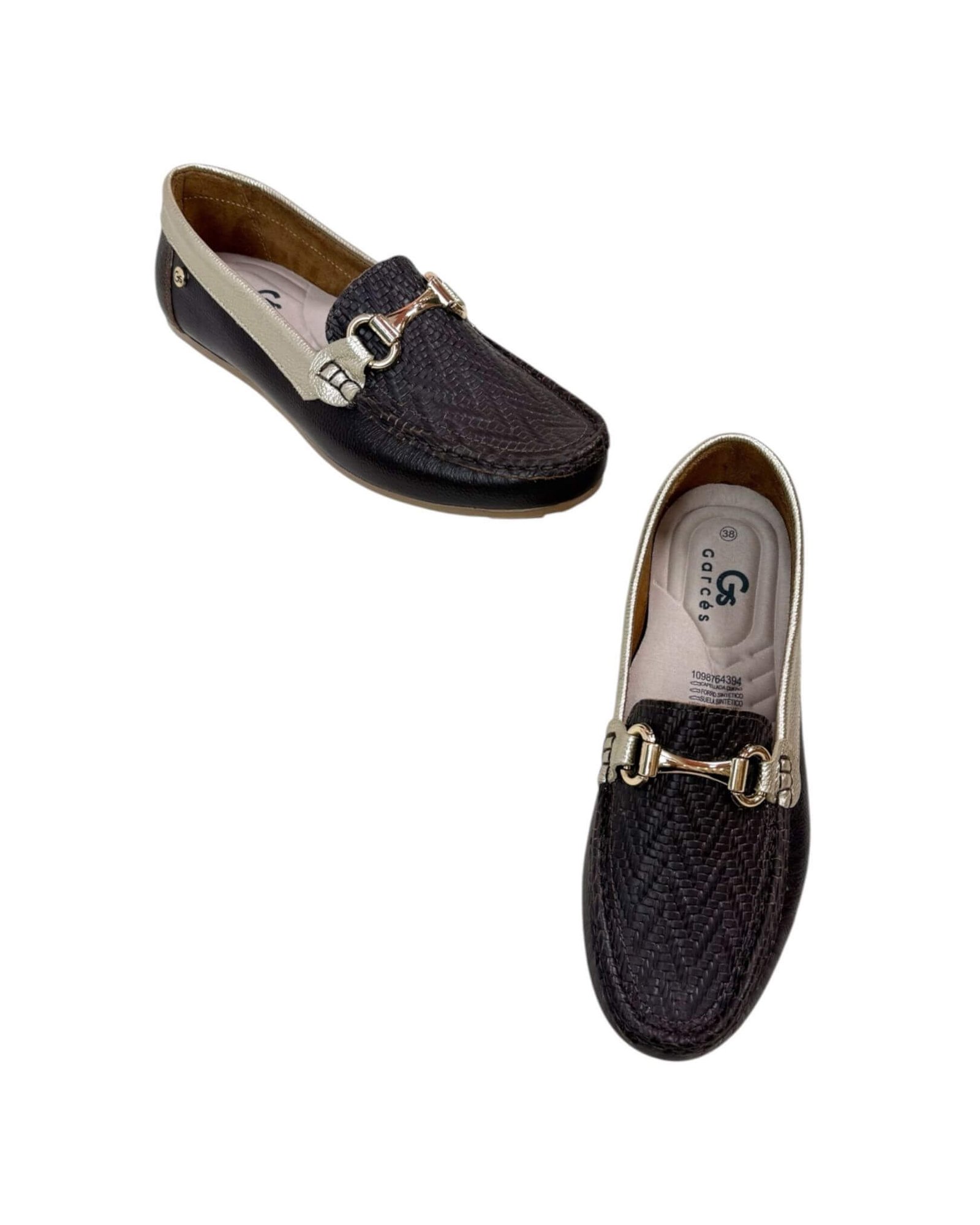 Mocasin Lolita Trenza Chocolate x Champán - Image 4