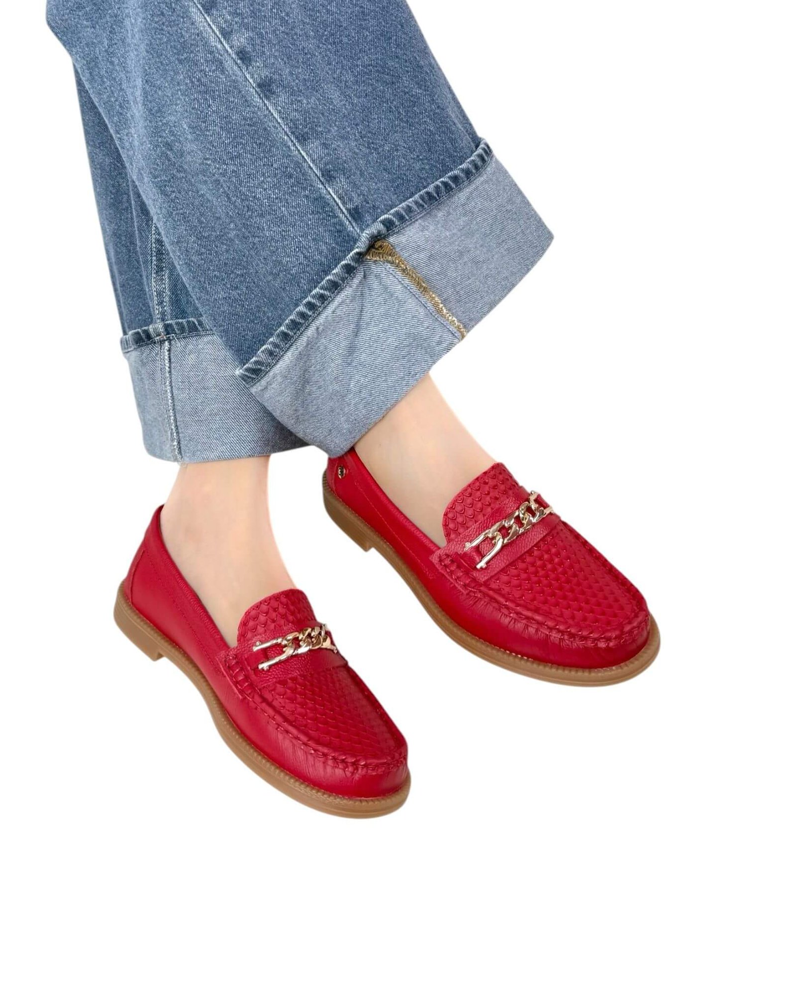 Mocasin Sofia Rojo